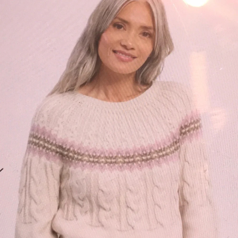 Splendid Olga Sweater Fair Isle Cable-Knit - Picture 4 of 10